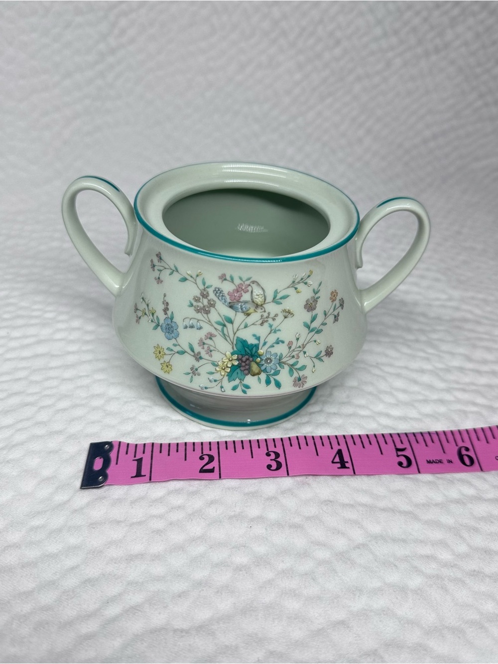 Vintage Noritake Paradise Green 8223 Tea Set Cups Sugar Creamer Japan - Picture 9 of 13